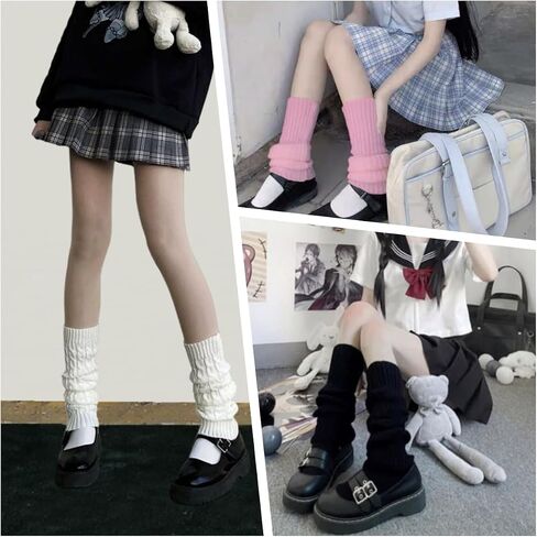 Zando Y2k Leg Warmers for Women Leg Warmers Y2k Leg Warmers 80s Kawaii Leg Warmers Cute Leg Warmers Goth Accessories in Kuwait