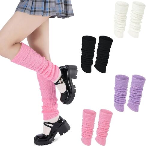 Zando Y2k Leg Warmers for Women Leg Warmers Y2k Leg Warmers 80s Kawaii Leg Warmers Cute Leg Warmers Goth Accessories in Kuwait
