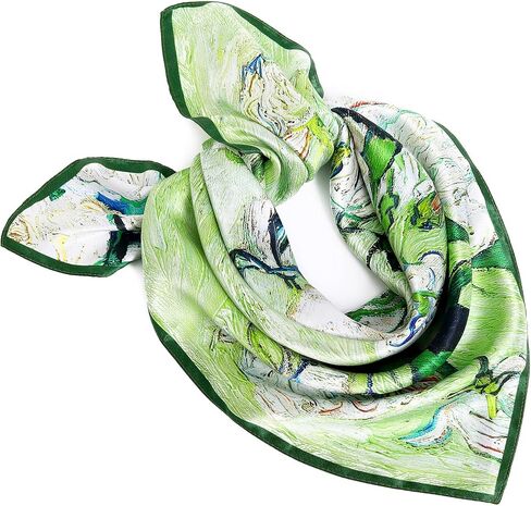 STARWHISPER 100% Pure Mulberry Silk Square Scarf27 x27 Lightweight Neckerchief Hair Scarf Headscarf Night Sleeping in Saudi Arabia
