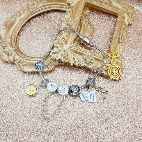 Ibiwe هاري الفخار سوار هاري الهدايا بوتر المجوهرات هدية للنساء ابنة الابن في سن المراهقة الفتيات الفتيان هاري بوتر البضائع الملحقات السلع تخزين المواد لمحبي صديق عيد ميلاد in Kuwait