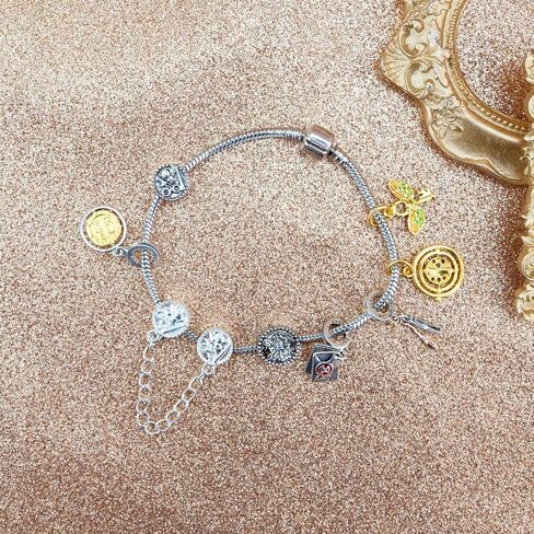 Ibiwe هاري الفخار سوار هاري الهدايا بوتر المجوهرات هدية للنساء ابنة الابن في سن المراهقة الفتيات الفتيان هاري بوتر البضائع الملحقات السلع تخزين المواد لمحبي صديق عيد ميلاد in Kuwait