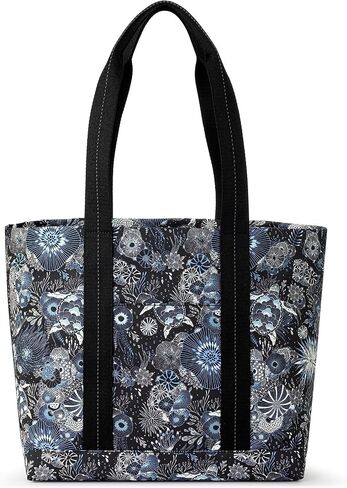 Sakroots Fairfax Tote in EcoTwill, Double Shoulder Straps, Midnight Seascape in Saudi Arabia