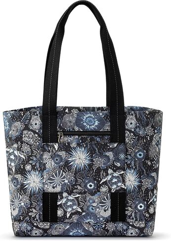 Sakroots Fairfax Tote in EcoTwill, Double Shoulder Straps, Midnight Seascape in Saudi Arabia
