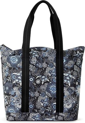 Sakroots Fairfax Tote in EcoTwill, Double Shoulder Straps, Midnight Seascape in Saudi Arabia