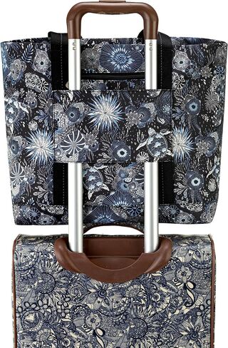 Sakroots Fairfax Tote in EcoTwill, Double Shoulder Straps, Midnight Seascape in Saudi Arabia