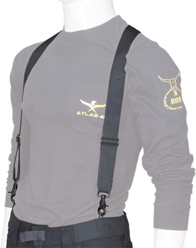 Atlas 46 24/7 Comfort-Tuff 3 Point Suspenders, Black, Black, One size in Kuwait