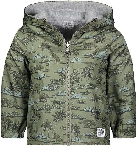 Osh Kosh B'Gosh Little Boys' Reversible Mid-Weight Jacket (Print Green Dino, 7) in Kuwait