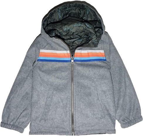 Osh Kosh B'Gosh Little Boys' Reversible Mid-Weight Jacket (Print Green Dino, 7) in Kuwait