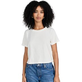 تي شيرت Madewell نسائي قصير مصنوع من القطن الناعم الذي يبهت in Kuwait