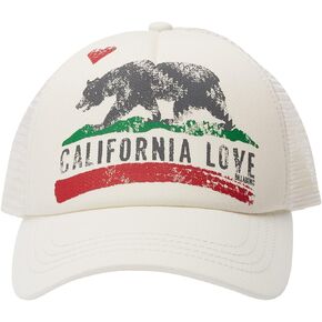 Billabong Girls' California Love Pitstop Mesh Back Adjustable Trucker Hat, White, One in Saudi Arabia