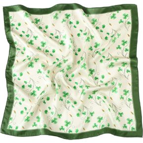 Tolzorai 100% Real Silk Mulberry Hair Scarf For Women's High-grade 27" Neckerchief Printed Headscarf Gift Pack