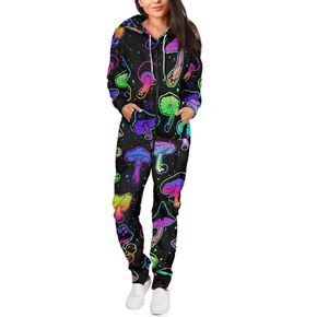 INSTANTARTS Womens Mens One Piece Pajamas Long Sleeve Rompers Onesies Zip Up Nightgown S-4XL in Kuwait