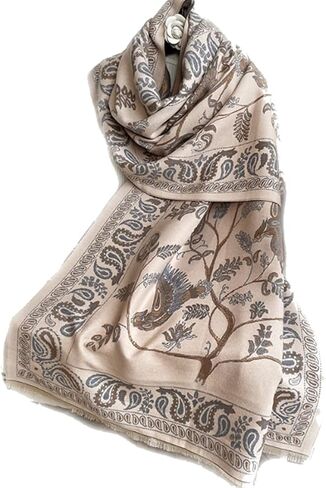 Womens Winter Fashion Large Soft Cashmere Feel Pashmina Shawls Wraps Scarf in Kuwait