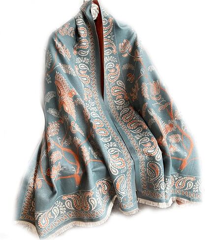 Womens Winter Fashion Large Soft Cashmere Feel Pashmina Shawls Wraps Scarf in Kuwait