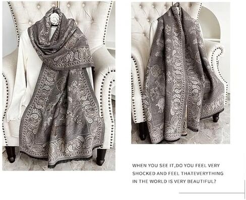 Womens Winter Fashion Large Soft Cashmere Feel Pashmina Shawls Wraps Scarf in Kuwait