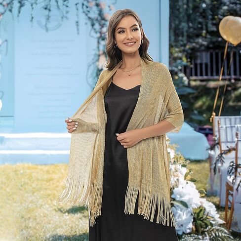 EIFABF Silver Shawl Silver Wraps For Evening Dresses Gold Shawls And Wraps For Evening Dresses Silver Shawls And Wraps in Saudi Arabia