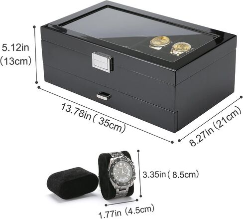 ProCase Wooden Jewelry Organizer Bundle with Double Layer Valet Tray in Saudi Arabia