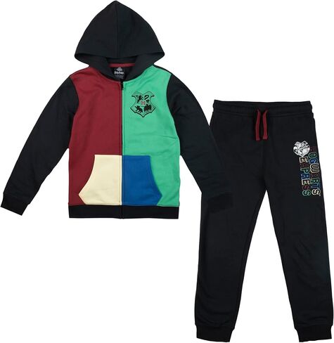 Bioworld Harry Potter Hogwarts Colors and Crest Youth Boys Zip Hoodie and Jogger Pants in Saudi Arabia