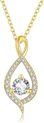 ELFRONT 14k Gold Infinity Heart/Hamsa Hand/Music Note/Claddagh/Horn Necklace Infinity Heart Jewelry Gifts for Women Girls in Kuwait