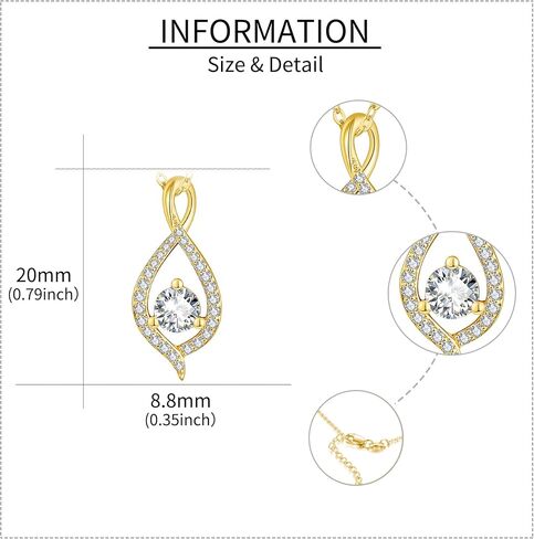 ELFRONT 14k Gold Infinity Heart/Hamsa Hand/Music Note/Claddagh/Horn Necklace Infinity Heart Jewelry Gifts for Women Girls in Kuwait