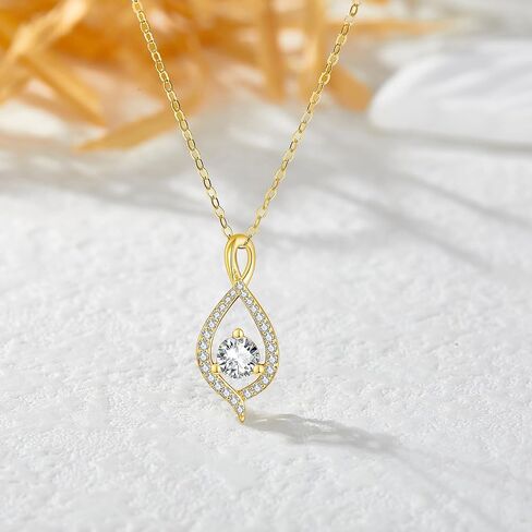 ELFRONT 14k Gold Infinity Heart/Hamsa Hand/Music Note/Claddagh/Horn Necklace Infinity Heart Jewelry Gifts for Women Girls in Kuwait