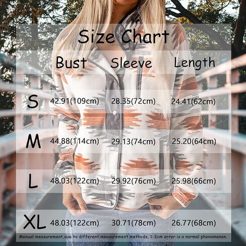 معطف Dongfeng النسائي من الصوف المطبوع عليه صوف الأزتيك، جاكيت ذو طية صدر السترة بأزرار سفلية، جاكيت شتوي مع جيوب in Kuwait