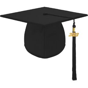 Unisex Adult Matte Graduation Cap Graduation Hat with Tassel Adjustable for High School and College