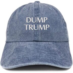 أعلى مستوى الملابس تفريغ ترامب النص المطرزة الانظار غير منظم الصباغ مصبوغ للجنسين البيسبول أبي قبعة in Kuwait