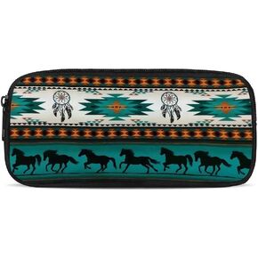 GIFTPUZZ Purple Dragon Print Pencil Cases for Girls Boys Kids Pencil Pouch Pen Case School Supplies Coin Purse Wallet Black