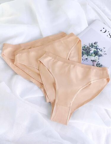 Daydance Girl's Women's Ballet Briefs Tan Cotton Seamless Dance Underwear for Gymnastics, Daily Life in Kuwait