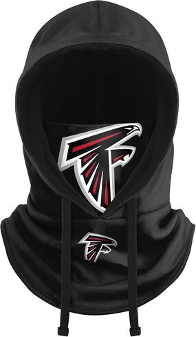 FOCO Atlanta Falcons NFL Black Drawstring Hooded Gaiter in Saudi Arabia