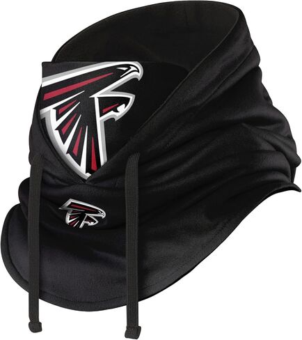 FOCO Atlanta Falcons NFL Black Drawstring Hooded Gaiter in Saudi Arabia