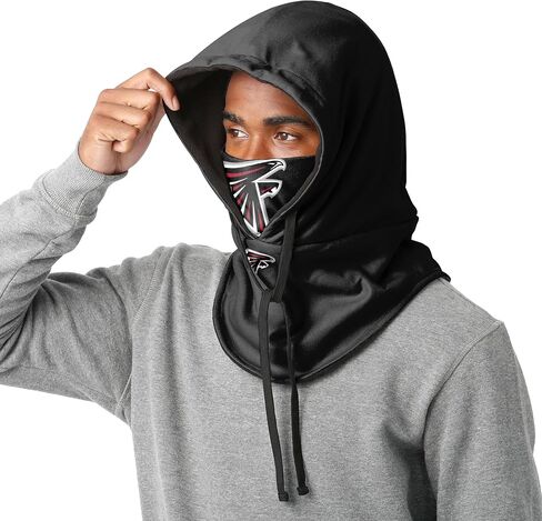 FOCO Atlanta Falcons NFL Black Drawstring Hooded Gaiter in Saudi Arabia