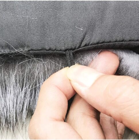 العلامات التجارية العامة 100 سم الرجال والنساء طويل طوق فرو الثعلب الطبيعي لمعطف الشتاء 39.3 "وشاح فرو الثعلب الفضي القابل للفصل in Kuwait