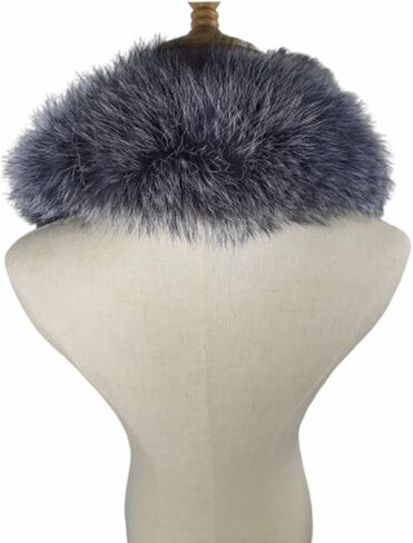 العلامات التجارية العامة 100 سم الرجال والنساء طويل طوق فرو الثعلب الطبيعي لمعطف الشتاء 39.3 "وشاح فرو الثعلب الفضي القابل للفصل in Kuwait