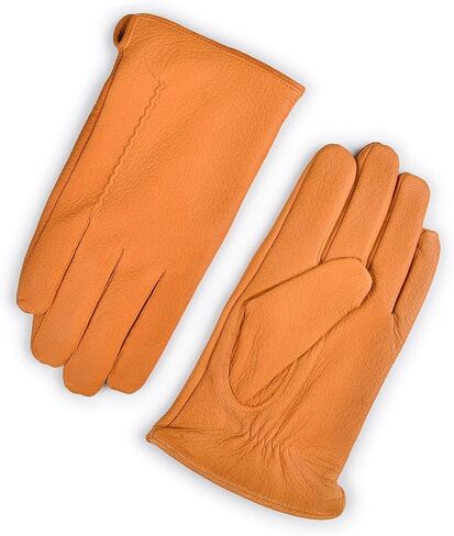 Harssidanzar Mens Leather Gloves for Cold weather,Winter Warm Gloves,HM003US in Saudi Arabia