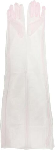 TAIKMD Women's Tulle Evening Long Gloves Party Opera Photography Semi Sheer Wedding Bridal Glove Mittens in Kuwait