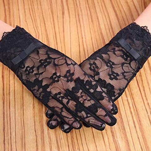 Lobagve Van Caro Womens Ice Silk Summer Driving Gloves Touchscreen Sunscreen Gloves in Kuwait