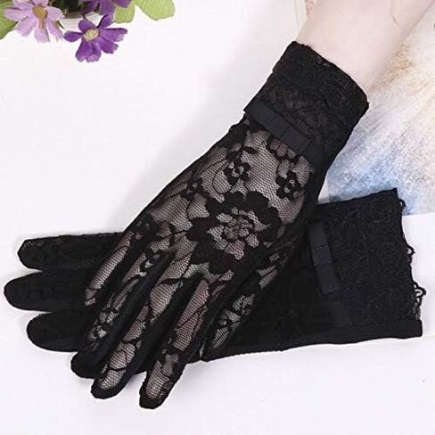 Lobagve Van Caro Womens Ice Silk Summer Driving Gloves Touchscreen Sunscreen Gloves in Kuwait