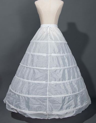 miccostumes Women's Petticoat 6 Hoop Floor Length Lolita Wedding Princess Dressball Ball Gown Underskirt Cosplay Accessory in Saudi Arabia