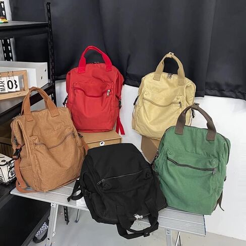 حقيبة ظهر MaxxCloud Vintage Denim للكمبيوتر المحمول كاجوال من القماش حقيبة يد حقيبة يد محفظة خفيفة الوزن حقيبة كتف in Saudi Arabia
