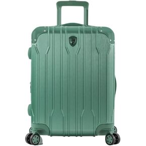 Heys Xtrak 21-Inch Expandable, Lightweight Carry-On Luggage with TSA Combination Lock, Push Button Telescopic Handle System and Spinner Wheels (Midnight Green) in Kuwait