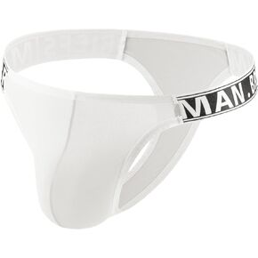 Maiclaice Men's Ice Silk Thong Low Rise Bikini Briefs Underwear