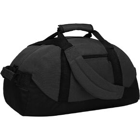 Duffle Bag, AirBuyW 18" Small Overnight Weekender Travel Sport Carry On Gym Bag Adjustable Shoulder Strap For Women Or Men (Black)