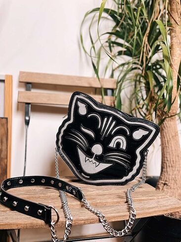 Sourpuss Jinx The Cat Purse, Black in Kuwait