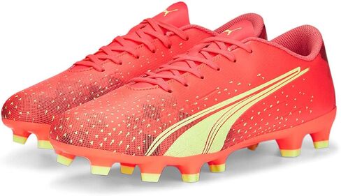 Puma Men's Ultra Play Firm Artificial Ground Sneaker, Fiery Coral-Fizzy Light Black, 10.5 in Saudi Arabia