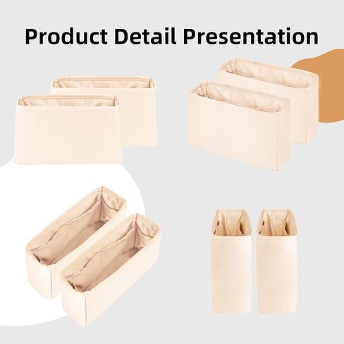 ملحق منظم المحفظة الحريرية من DGAZ لحقيبة LV Neonoe/New Neonoe، منظم حقيبة ناعم حريري، حقيبة يد فاخرة وشكل حمل (Craie، Neonoe MM) in Kuwait