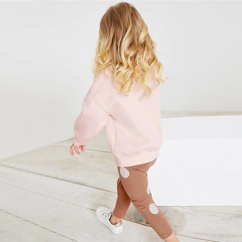 طفل الفتيات الصغيرات وتتسابق 2 قطعة طفل طويل الأكمام البلوز طماق الخريف والشتاء ملابس لطيف فستان أطفال مع سروال داخلي 2-6Y in Kuwait