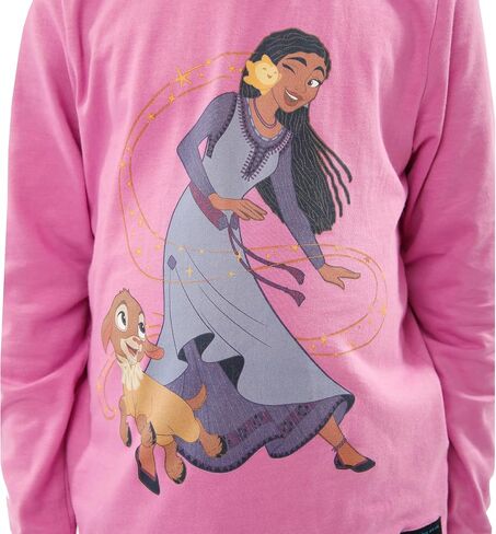 Disney Wish Girls Top And Leggings Set | Asha And Wish Coordinating Outfit | Girls' Clothing Sets in Saudi Arabia