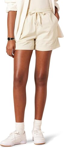 Amazon Essentials Women's Stretch Cotton Pull-on Mid Rise Relaxed-fit Short in Saudi Arabia